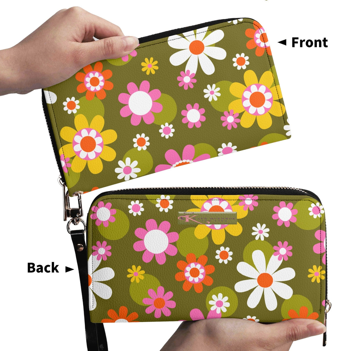 Kate McEnroe New York Groovy Flower Power Daisy 1960s Retro WalletWalletsNM6PKGEW-2