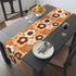 Kate McEnroe New York Groovy Flower Power Retro 70s Table Runner, Mid Century Modern Orange Green Brown Dining AccentTable Runners28397811416194739245
