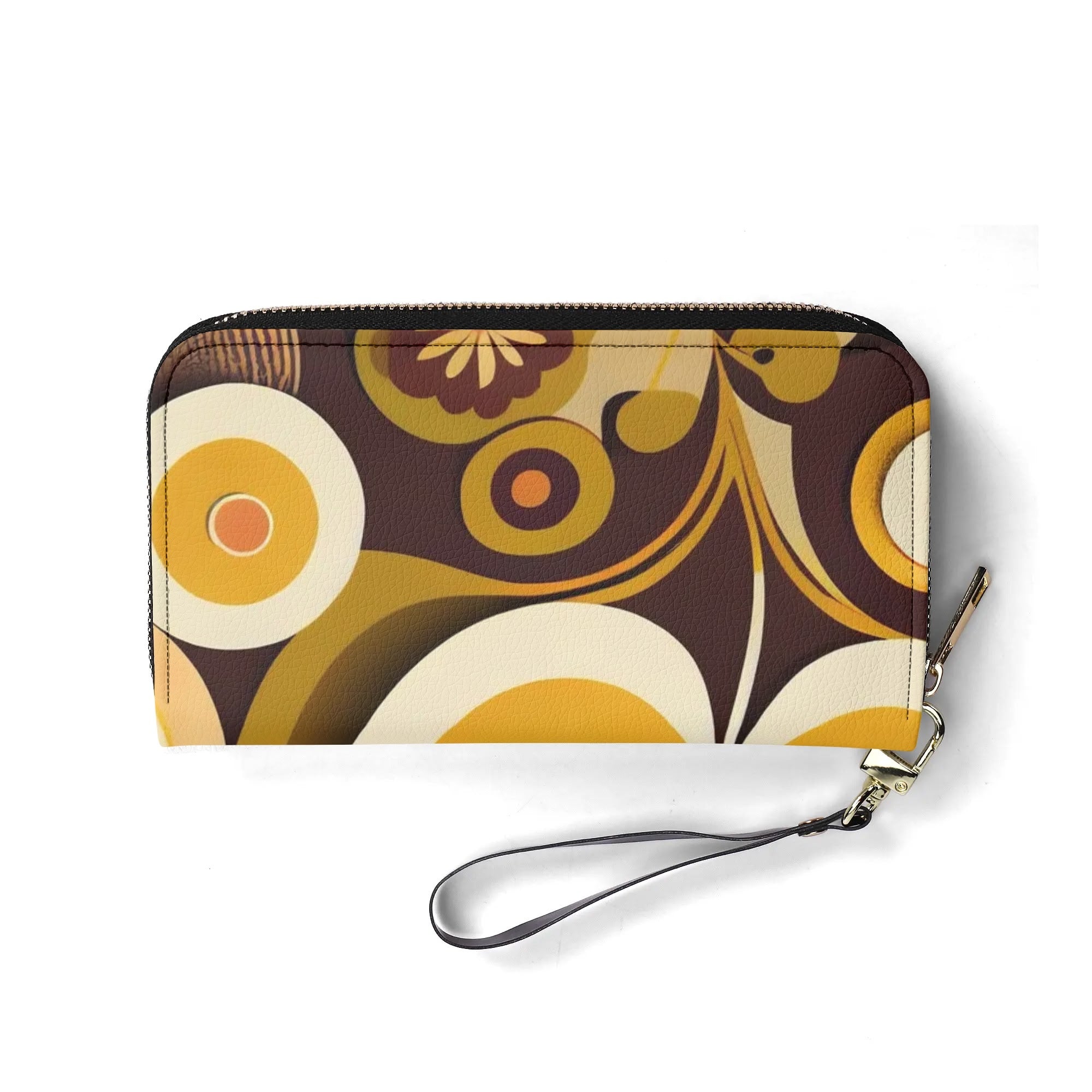 Kate McEnroe New York Groovy Flower Power Retro Leather Continental WalletWalletsN79R3VKY - 1