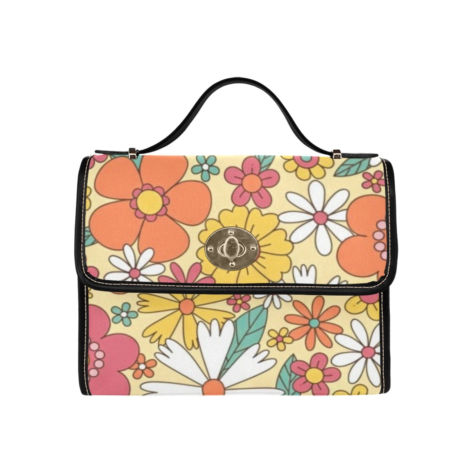 Kate McEnroe New York Groovy Flower Power Top Handle SatchelHandbagsD3310269