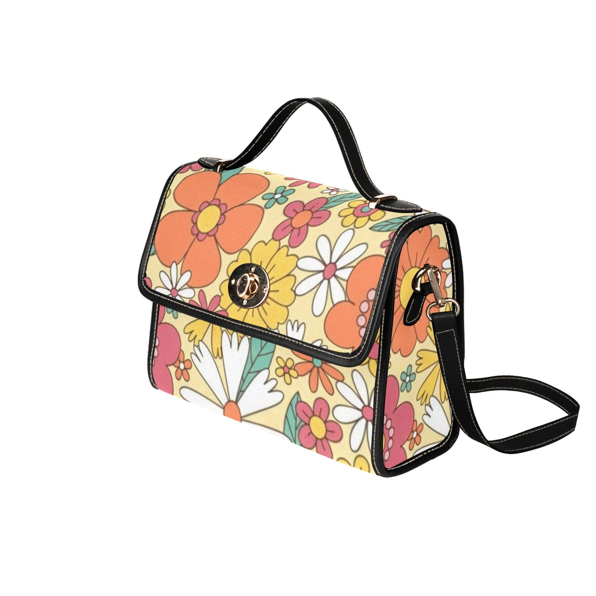 Kate McEnroe New York Groovy Flower Power Top Handle SatchelHandbagsD3310269