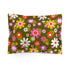 Kate McEnroe New York Groovy Hippie Daisy Flower Power Pillow Sham, Retro Mid Mod Green, Pink Floral Bedroom PillowPillow Shams23189170097492609310