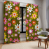 Kate McEnroe New York Groovy Hippie Daisy Flower Power Window Curtains, Retro Mid Mod Floral Curtain Panels, 70s MCM Living Room, Bedroom Window Decor Window Curtains Blackout / 50" × 84" 17769961374204150420