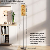 Kate McEnroe New York Groovy Hippie Floral Slim Floor Lamp, Retro 70s Geometric Accent LightSlim Floor LampsaPFeGuPXQG