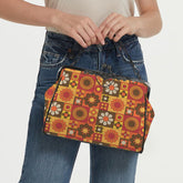 Kate McEnroe New York Groovy Hippie Mod Flower Power Kisslock PurseCrossbody BagsD3276672
