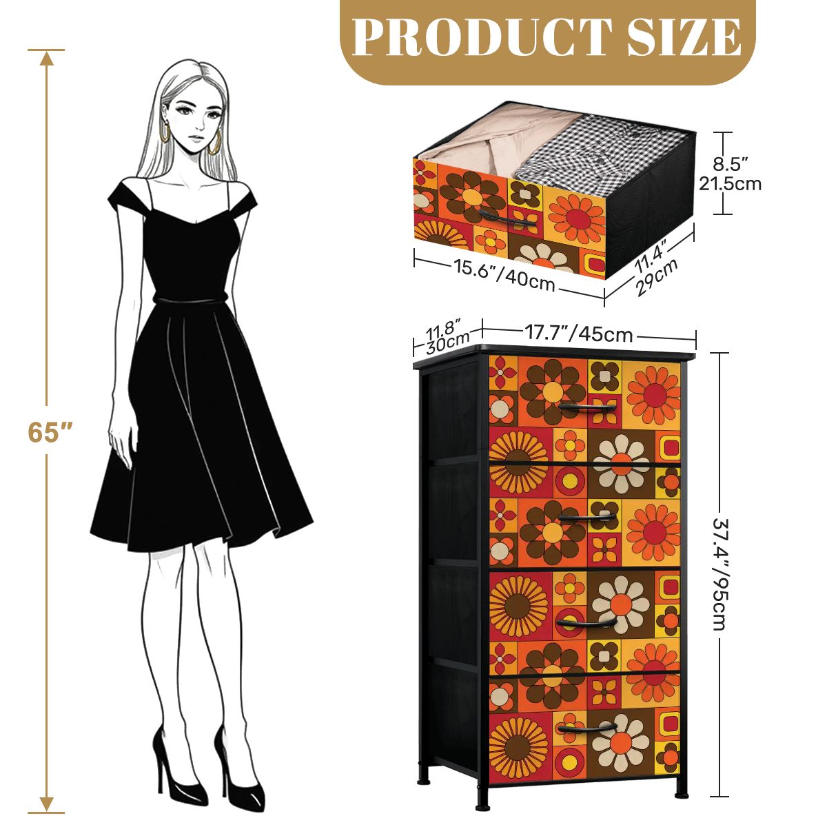 Kate McEnroe New York Groovy Hippie Retro 70s Flower Power DresserDressersqdkRnuyldB