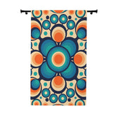 Kate McEnroe New York Groovy Hippie Retro Orbs Mid Century Modern Window CurtainsWindow CurtainsW3D - ORB - BSL - SH2