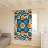 Kate McEnroe New York Groovy Hippie Retro Orbs Mid Century Modern Window CurtainsWindow CurtainsW3D - ORB - BSL - SH2