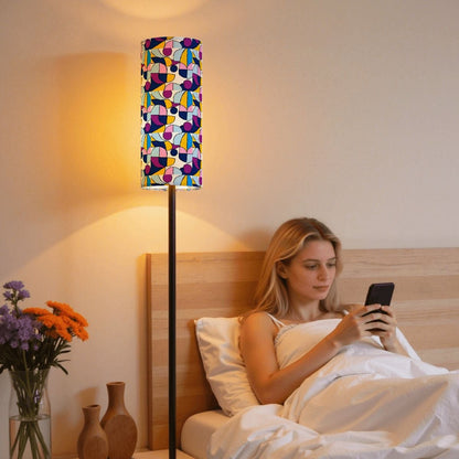 Kate McEnroe New York Groovy Mid Century Modern Geometric Cylinder Floor LampSlim Floor LampsB07nRKQifg