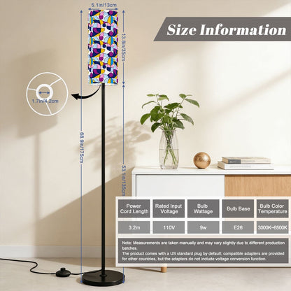 Kate McEnroe New York Groovy Mid Century Modern Geometric Cylinder Floor LampSlim Floor LampsB07nRKQifg