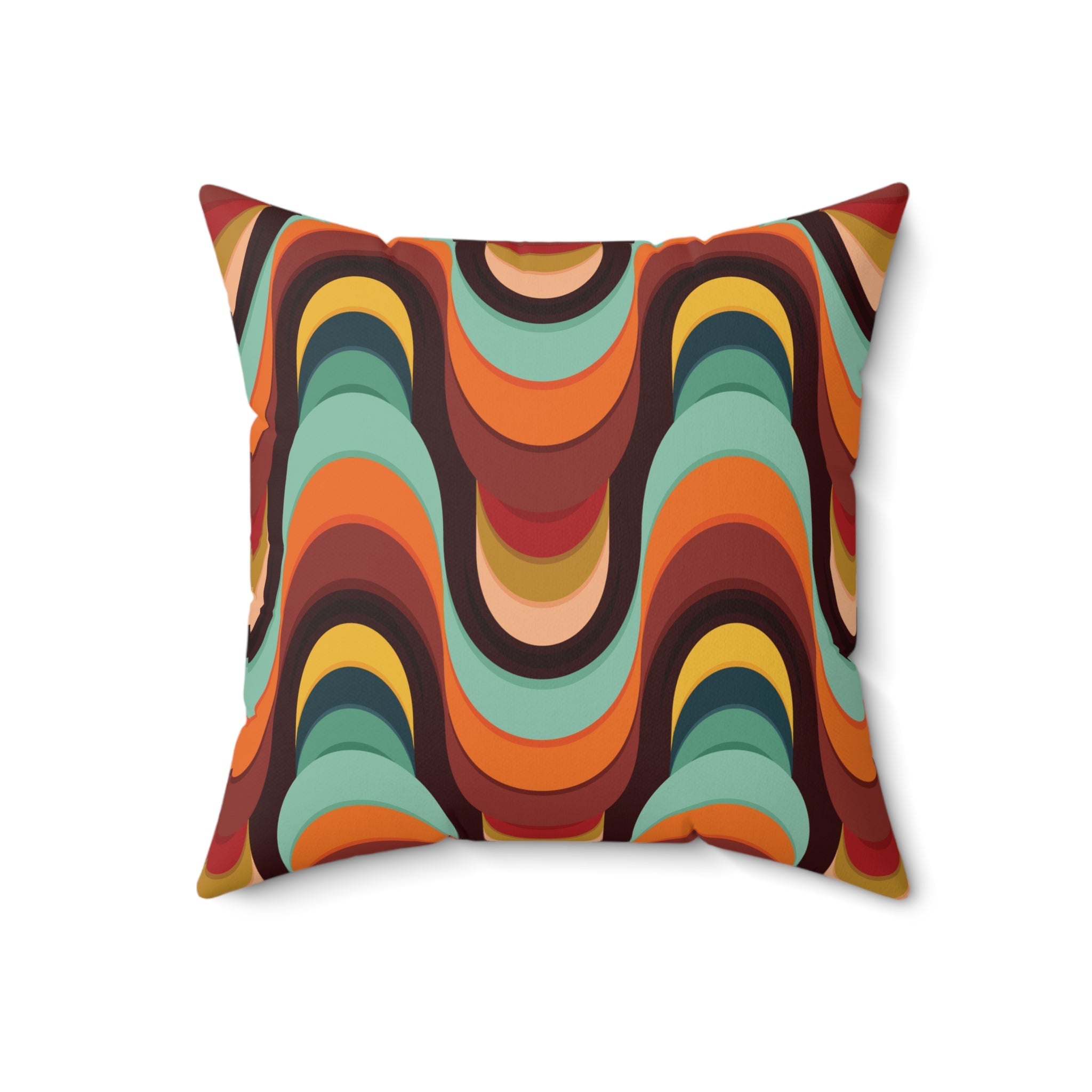 Kate McEnroe New York Groovy Mod Psychedelic Throw Pillow, 70s Retro Mid Century Modern AccentThrow Pillows11150599995969732487