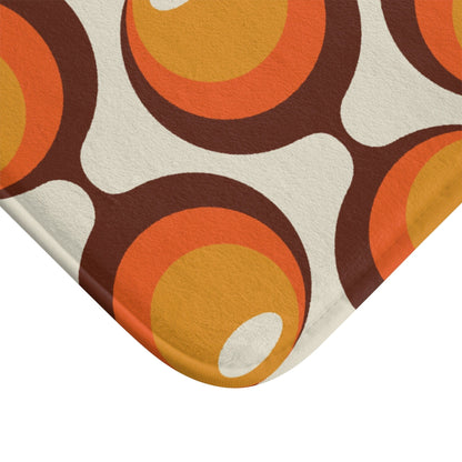 Kate McEnroe New York Groovy Orbs Bath Mat, Retro 70s Hippie MCM Style, Mid Century Modern Bathroom Decor - KM13689723Bath Mats38771392887125185388