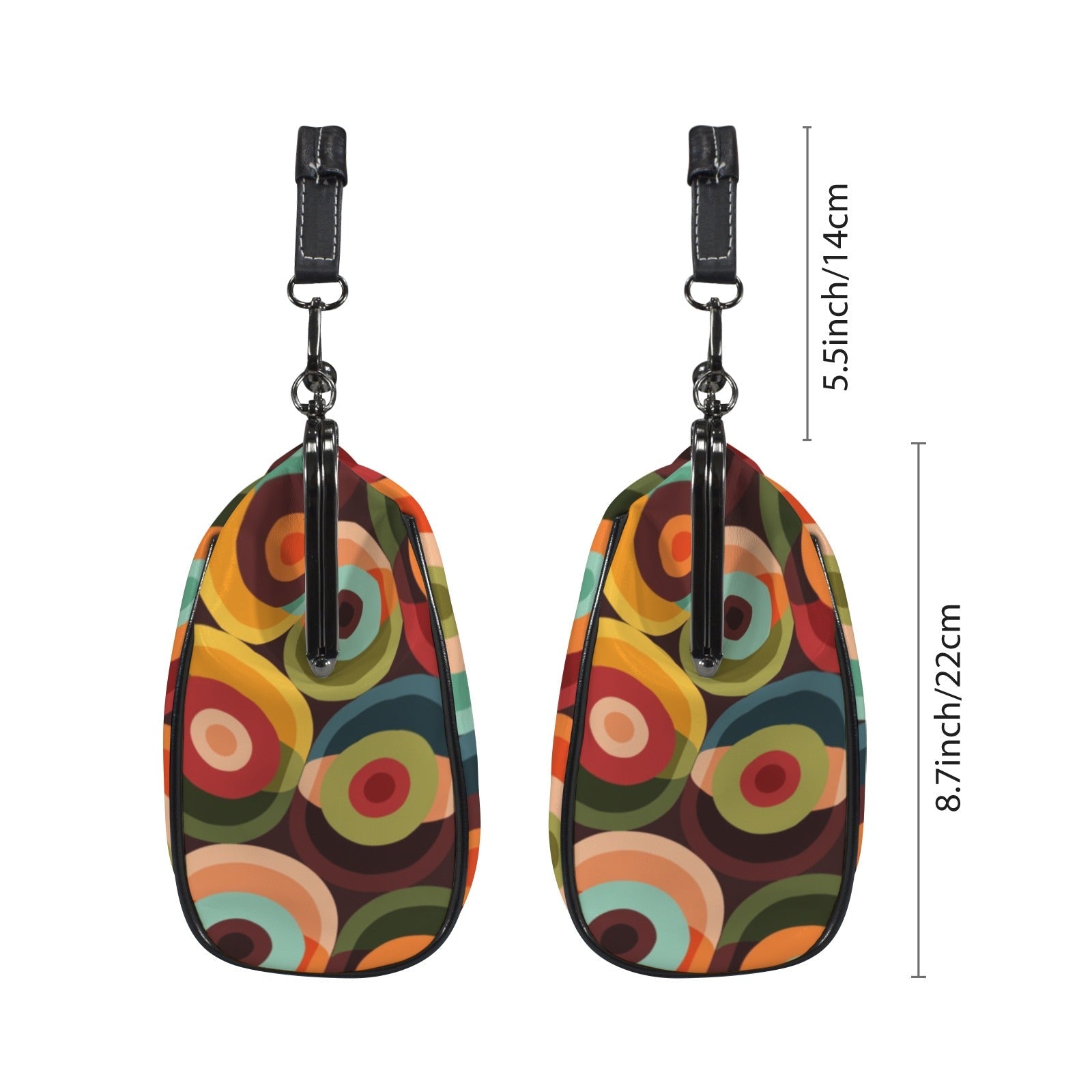 Kate McEnroe New York Groovy Orbs Mid Century Modern Kisslock Crossbody Shoulder BagCrossbody BagsD3187097