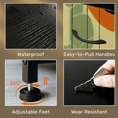 Kate McEnroe New York Groovy Retro 1950s Kitsch 4 Drawer DresserDressersVqIZfH0Ubj