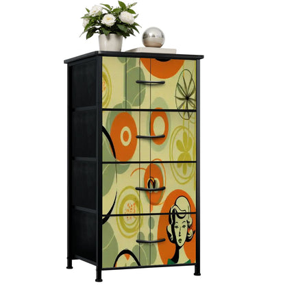 Kate McEnroe New York Groovy Retro 1950s Kitsch 4 Drawer DresserDressersVqIZfH0Ubj