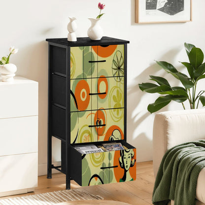 Kate McEnroe New York Groovy Retro 1950s Kitsch 4 Drawer DresserDressersVqIZfH0Ubj