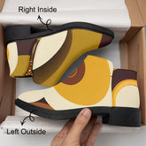 Kate McEnroe New York Groovy Retro 70s Abstract Ankle Boots, MCM Mod Women&