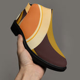 Kate McEnroe New York Groovy Retro 70s Abstract Ankle Boots, MCM Mod Women&