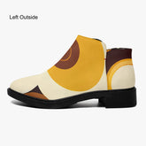 Kate McEnroe New York Groovy Retro 70s Abstract Ankle Boots, MCM Mod Women&