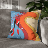 Kate McEnroe New York Groovy Retro Atomic Kitschy Cat Merry Christmas Pillow Cover, Mid Century Modern Cushion Covers, MCM Holiday Pillow CaseThrow Pillow Covers22459229526049089075