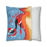 Kate McEnroe New York Groovy Retro Atomic Kitschy Cat Merry Christmas Pillow Cover, Mid Century Modern Cushion Covers, MCM Holiday Pillow CaseThrow Pillow Covers22459229526049089075