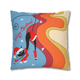 Kate McEnroe New York Groovy Retro Atomic Kitschy Cat Merry Christmas Pillow Cover, Mid Century Modern Cushion Covers, MCM Holiday Pillow CaseThrow Pillow Covers22459229526049089075