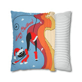 Kate McEnroe New York Groovy Retro Atomic Kitschy Cat Merry Christmas Pillow Cover, Mid Century Modern Cushion Covers, MCM Holiday Pillow CaseThrow Pillow Covers22459229526049089075