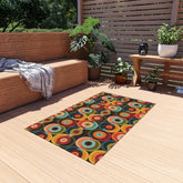 Kate McEnroe New York Groovy Retro Orb Mid Century Modern Outdoor RugRugs23596469627393572050