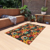 Kate McEnroe New York Groovy Retro Orb Mid Century Modern Outdoor RugRugs32547714152758503897