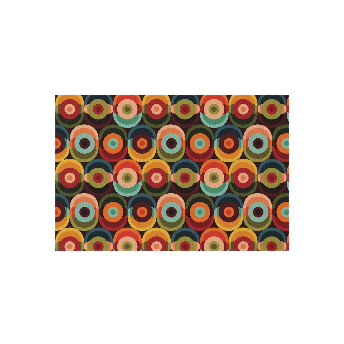 Kate McEnroe New York Groovy Retro Orb Mid Century Modern Outdoor RugRugs85962391599102997789