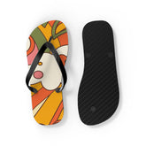 Kate McEnroe New York Groovy Sunshine 70s Flip Flops, Boho Sunburst Beach SandalsFlip Flops24380119764764566400