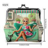 Kate McEnroe New York Groovy Vintage Kitsch Mod Girl Atomic Cat Kisslock Coin PurseCoin PursesDJHqh0yWWL