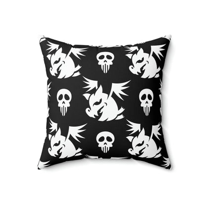 Kate McEnroe New York Halloween Bat And Skull Pillow Case Throw Pillow Covers 18&quot; × 18&quot; 3549431869