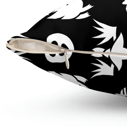 Kate McEnroe New York Halloween Bat And Skull Pillow Case Throw Pillow Covers