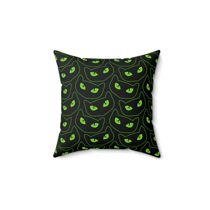 Kate McEnroe New York Halloween Pillow Cover, Spooky Cat Eyes Pillow Case Throw Pillow Covers 14" × 14" 3549431919