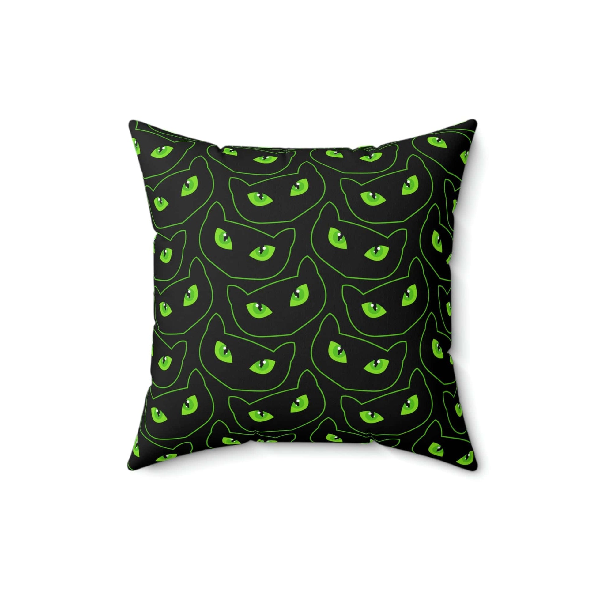 Kate McEnroe New York Halloween Pillow Cover, Spooky Cat Eyes Pillow Case Throw Pillow Covers 16" × 16" 3549431920