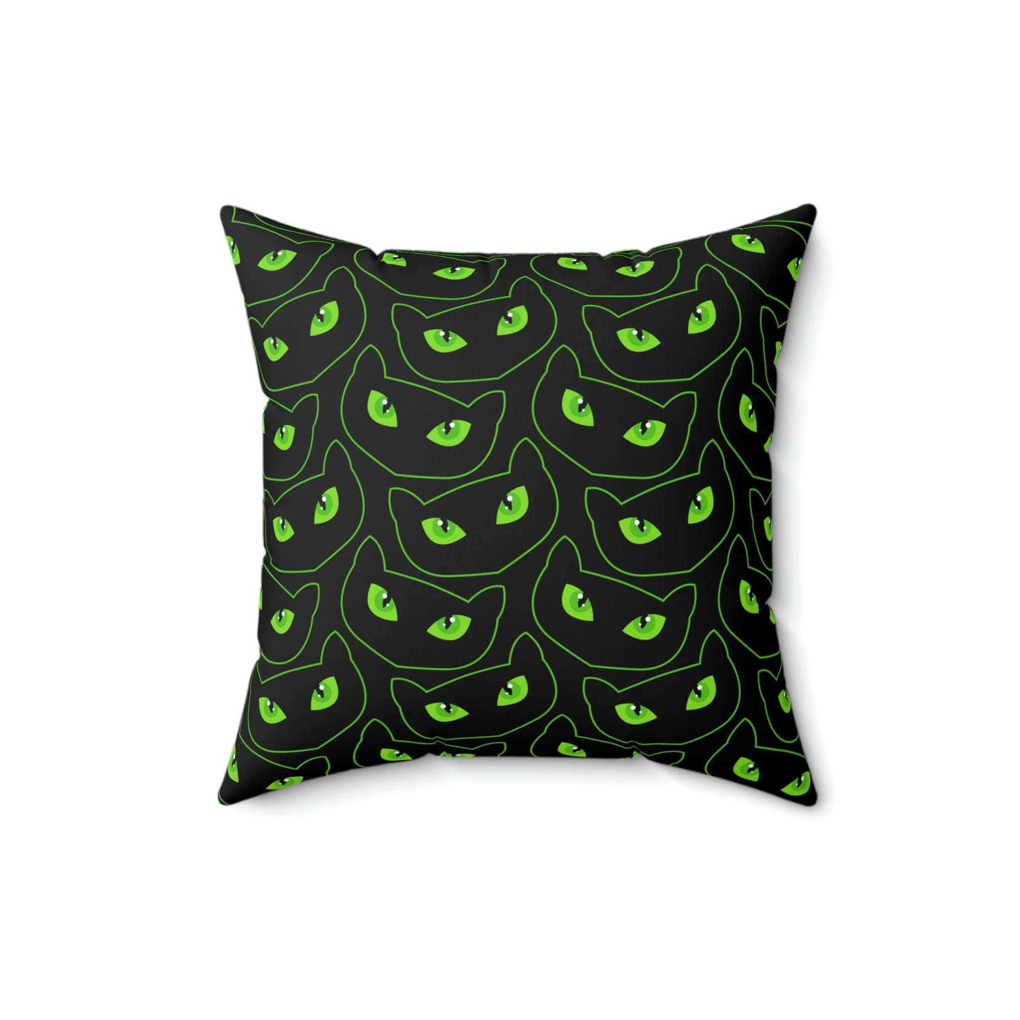 Kate McEnroe New York Halloween Pillow Cover, Spooky Cat Eyes Pillow Case Throw Pillow Covers 16&quot; × 16&quot; 3549431920