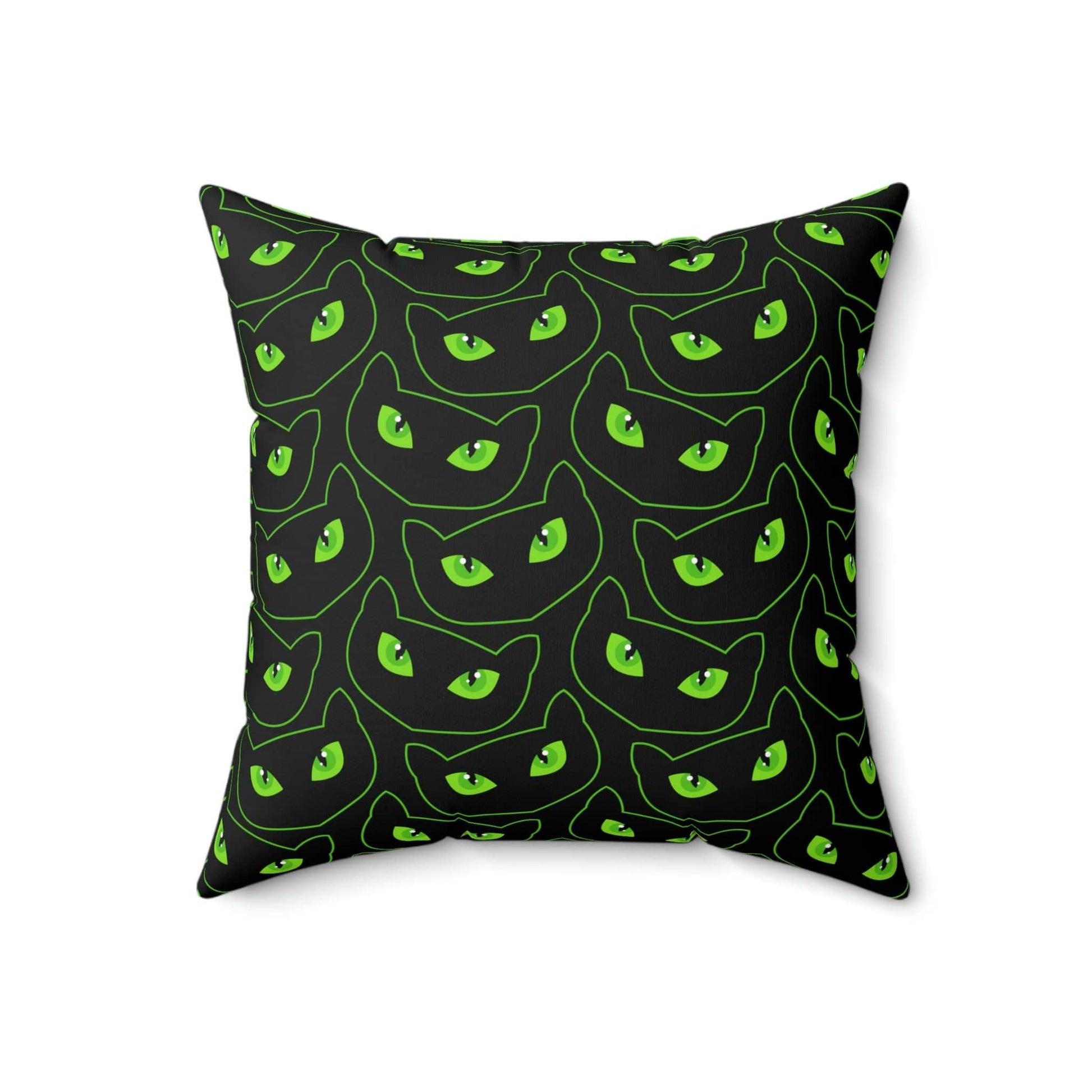 Kate McEnroe New York Halloween Pillow Cover, Spooky Cat Eyes Pillow Case Throw Pillow Covers 18" × 18" 3549431917