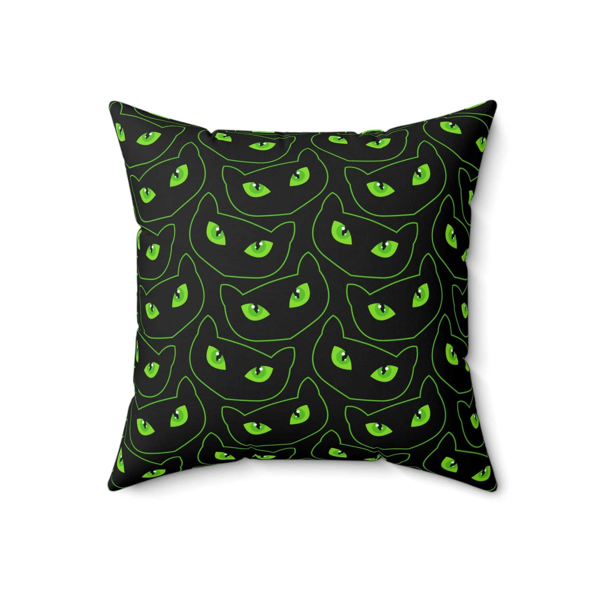 Kate McEnroe New York Halloween Pillow Cover, Spooky Cat Eyes Pillow Case Throw Pillow Covers 18&quot; × 18&quot; 3549431917