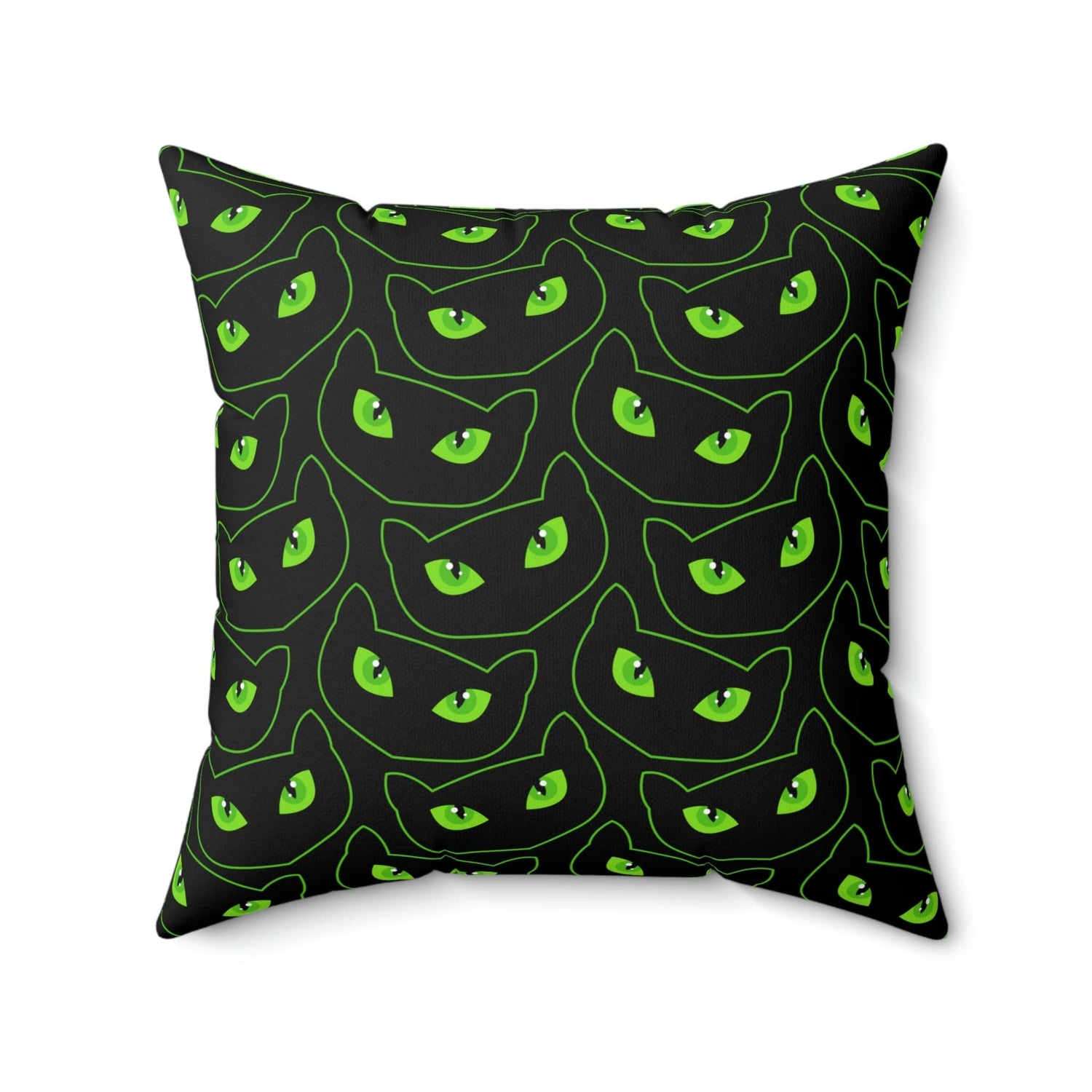 Kate McEnroe New York Halloween Pillow Cover, Spooky Cat Eyes Pillow Case Throw Pillow Covers 20&quot; × 20&quot; 3549431918
