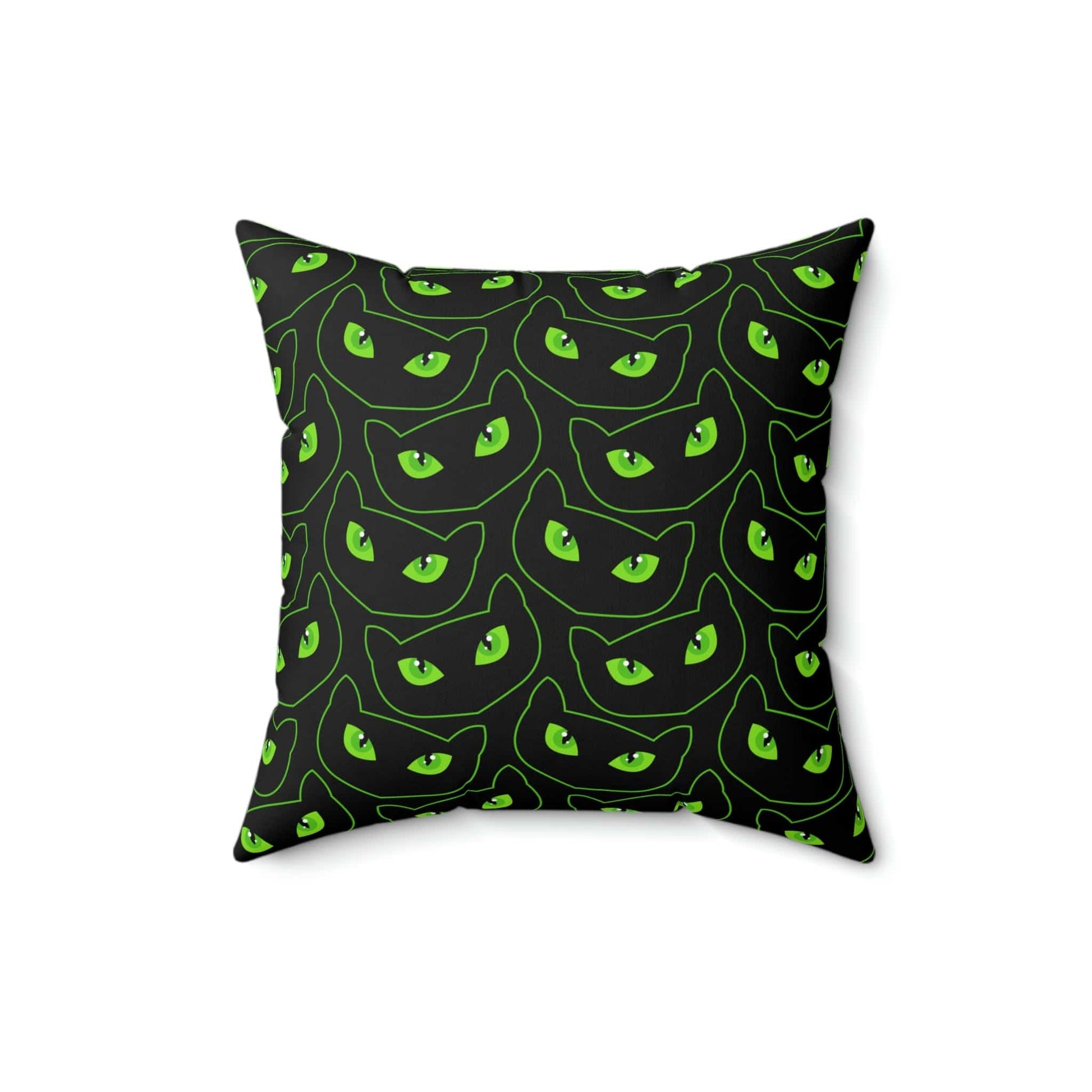 Kate McEnroe New York Halloween Pillow Cover, Spooky Cat Eyes Pillow Case Throw Pillow Covers