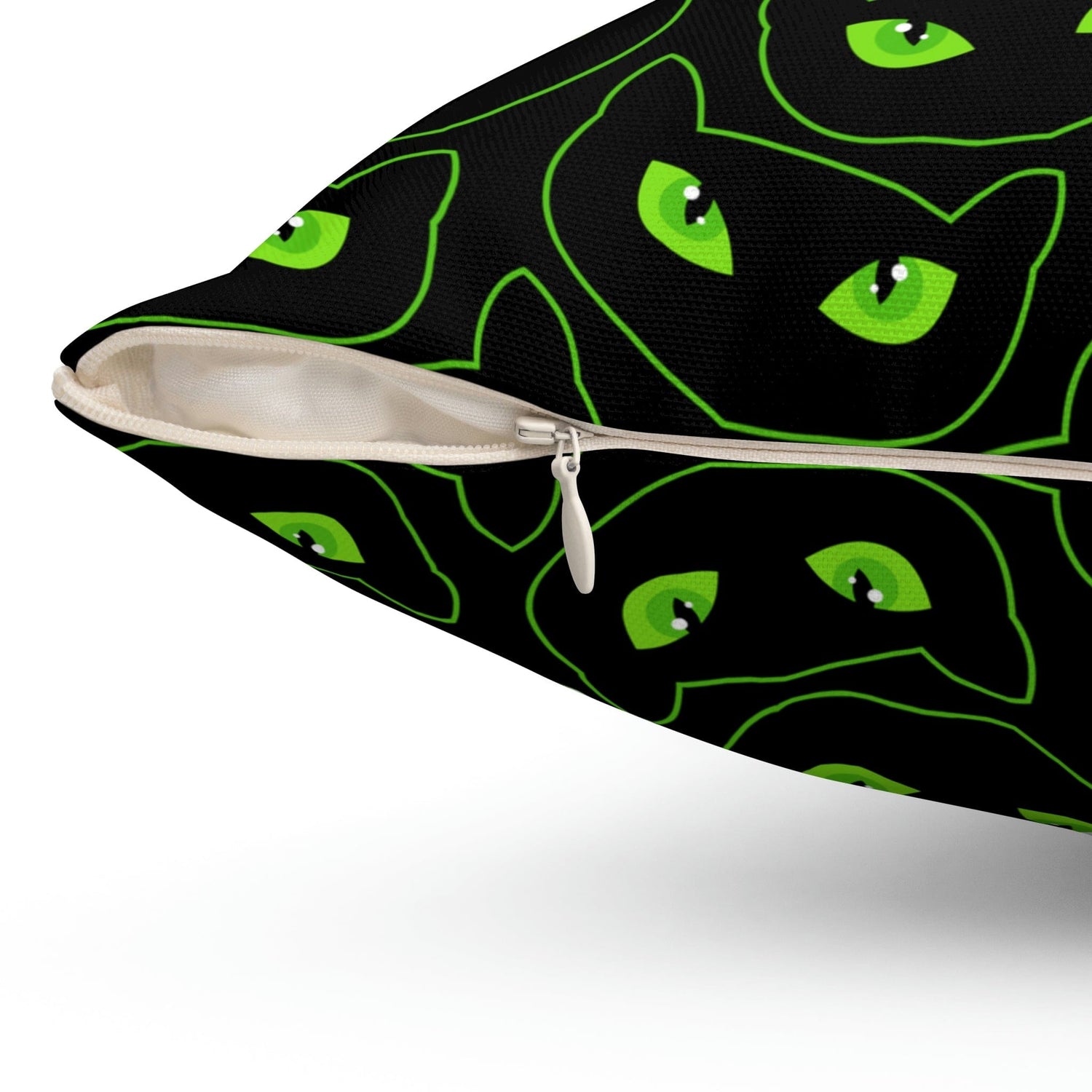 Kate McEnroe New York Halloween Pillow Cover, Spooky Cat Eyes Pillow CaseThrow Pillow Covers3549431919