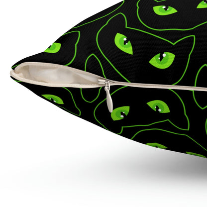 Kate McEnroe New York Halloween Pillow Cover, Spooky Cat Eyes Pillow CaseThrow Pillow Covers3549431919