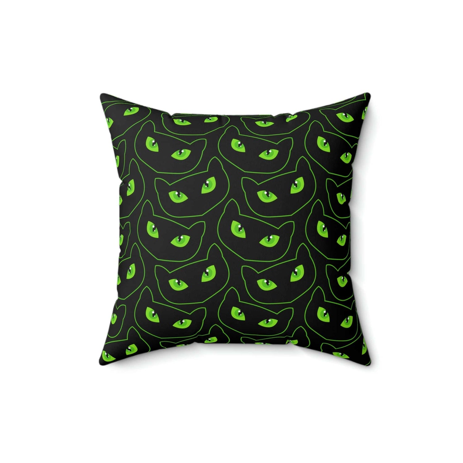 Kate McEnroe New York Halloween Pillow Cover, Spooky Cat Eyes Pillow CaseThrow Pillow Covers3549431920