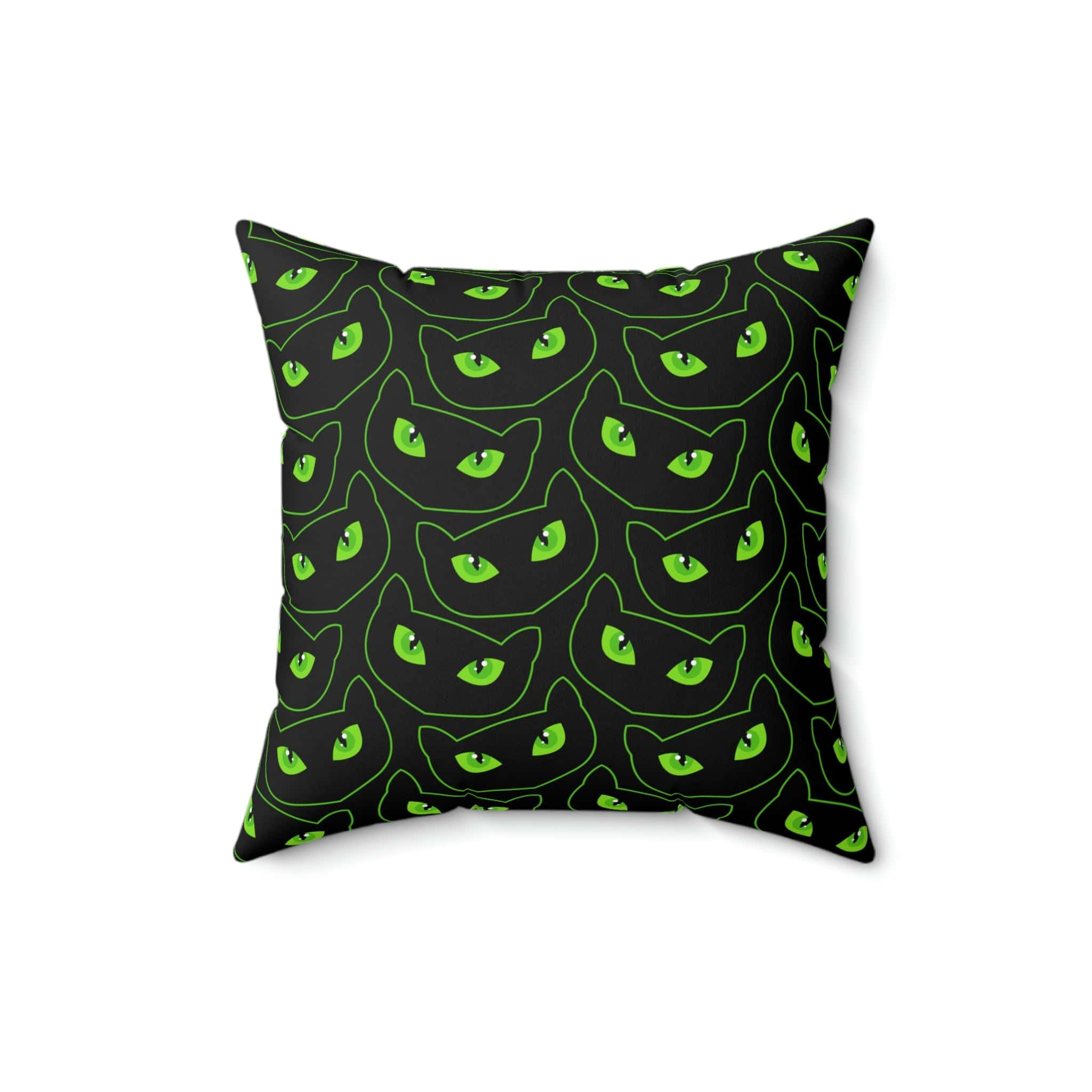 Kate McEnroe New York Halloween Pillow Cover, Spooky Cat Eyes Pillow CaseThrow Pillow Covers3549431920