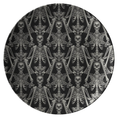 Kate McEnroe New York Halloween Skeleton Dinner Plate Plates Single P20-HAL-SKEL-1