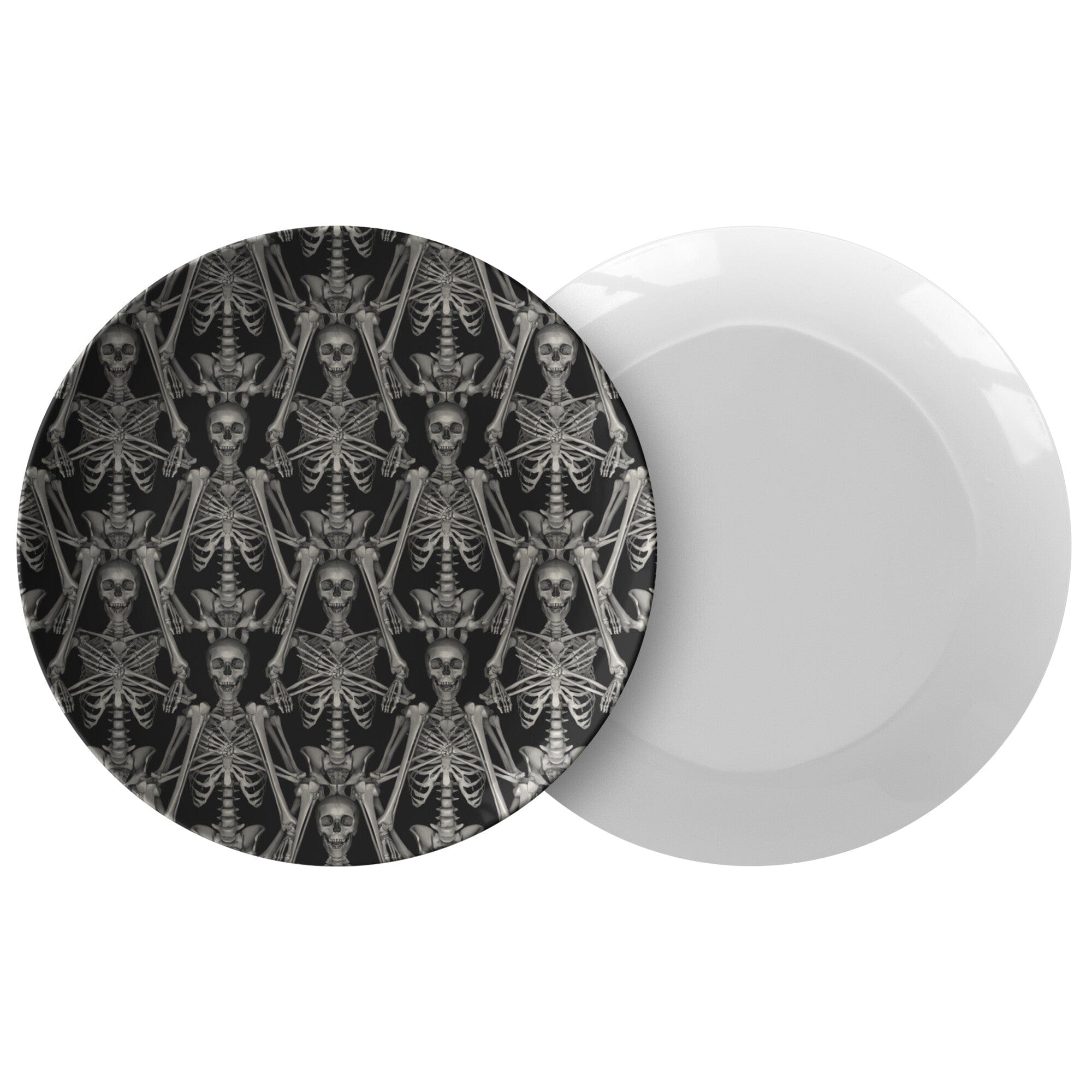 Kate McEnroe New York Halloween Skeleton Dinner PlatePlatesP20 - HAL - SKEL - 1