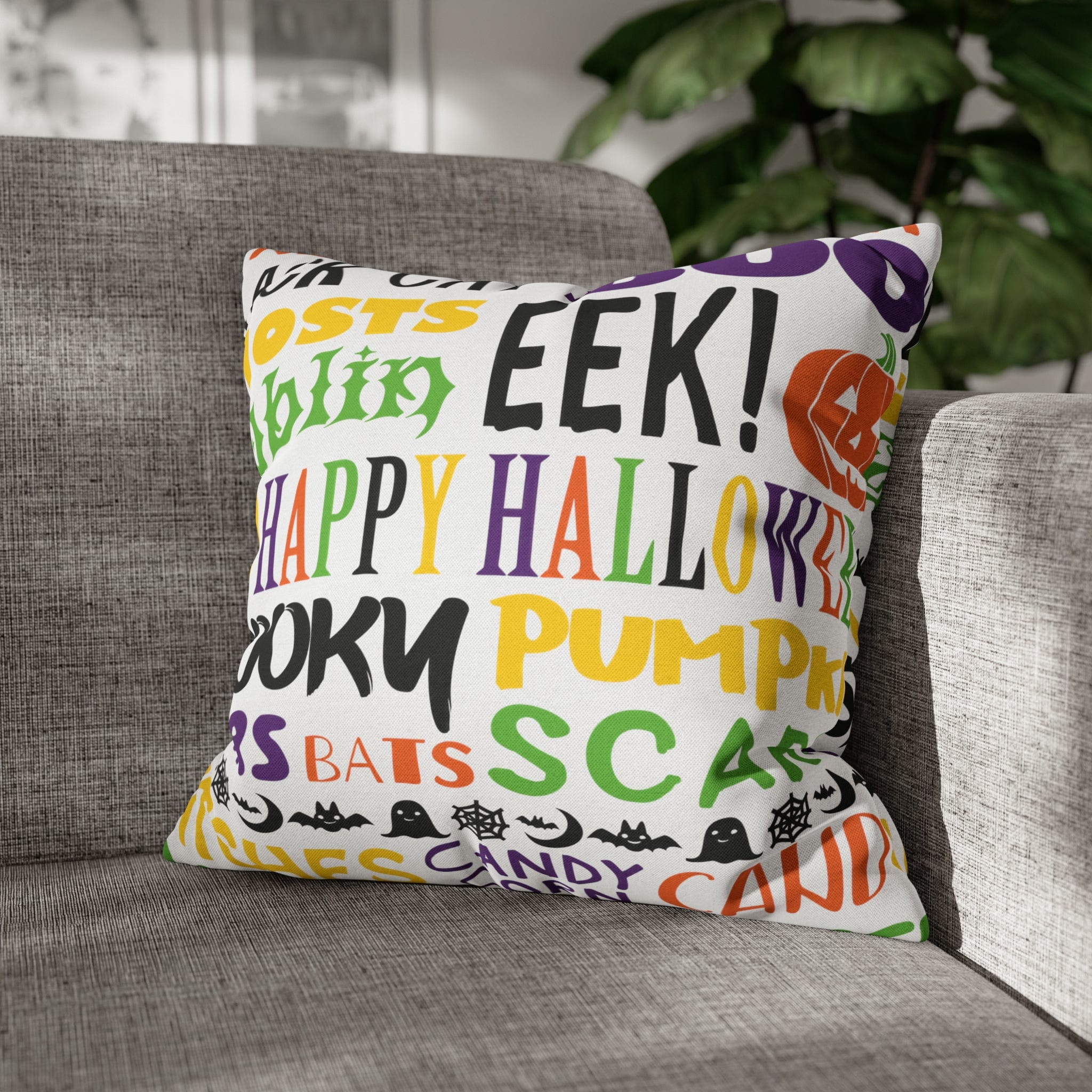 Kate McEnroe New York Halloween Throw Pillow Cover, Trick or Treat, Spooky Witches Haunted House Accent Pillow, Country Farmhouse Home Decor GiftThrow Pillow Covers46724660616554989546