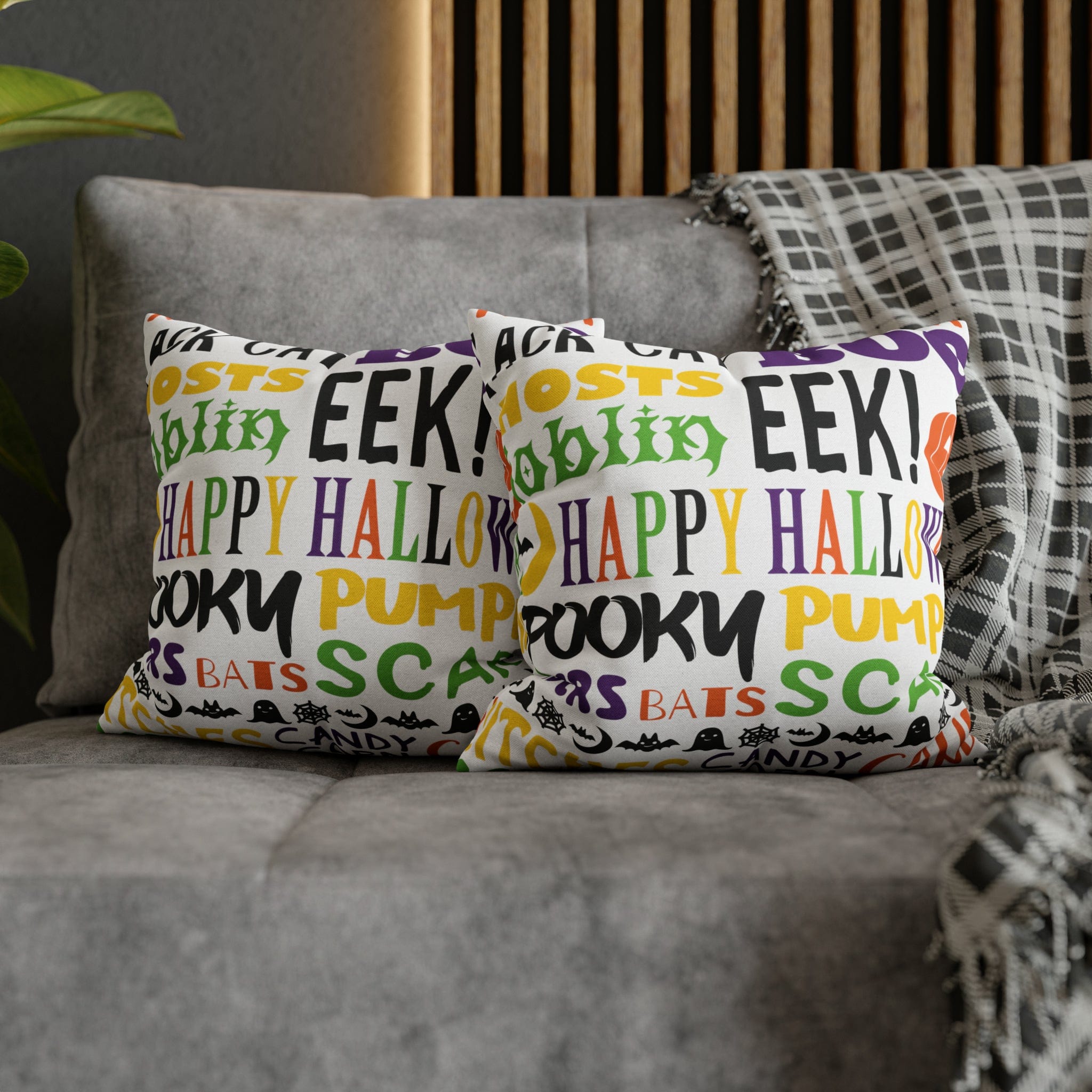 Kate McEnroe New York Halloween Throw Pillow Cover, Trick or Treat, Spooky Witches Haunted House Accent Pillow, Country Farmhouse Home Decor GiftThrow Pillow Covers46724660616554989546