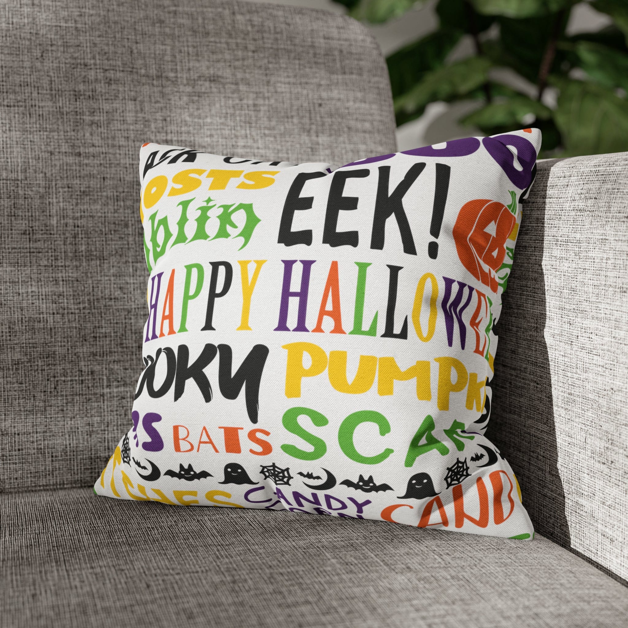 Kate McEnroe New York Halloween Throw Pillow Cover, Trick or Treat, Spooky Witches Haunted House Accent Pillow, Country Farmhouse Home Decor GiftThrow Pillow Covers46724660616554989546